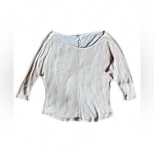 Bella D. Cream Women's Slouched Blouse Size Small